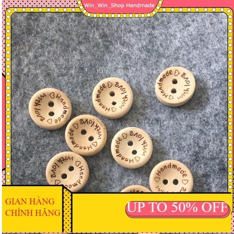 Cúc Gỗ HandMade 2CM