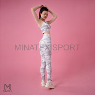 MINATEX - B9D4 - Bộ tập gym bra quần dài ,kèm mút chất co giãn tốt, mặt vải đanh mịn đẹp, đường may đẹp chắc chắn