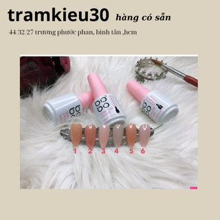 Sơn gel thạch bobo mã 01 - 06 chai 15ml bảng 30 màu