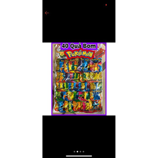vỉ bóp, dậm nổ pokemon 40 cái