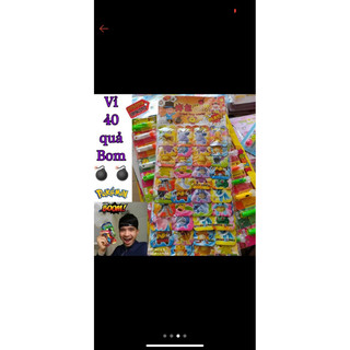 vỉ bóp, dậm nổ pokemon 40 cái
