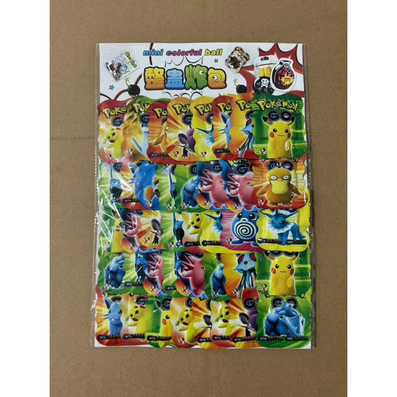 vỉ bóp, dậm nổ pokemon 40 cái