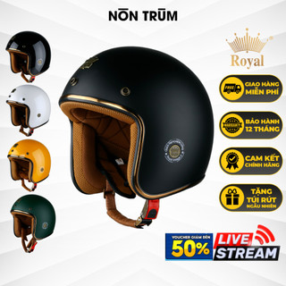 Mũ bảo hiểm 3/4 Royal M20c chính hãng đi xe máy size m l xl cho nam và nữ bảo hành 12 tháng