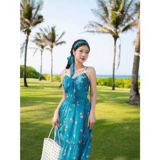 ĐẦM MAXI 2 DÂY DÁNG DÀI LD312