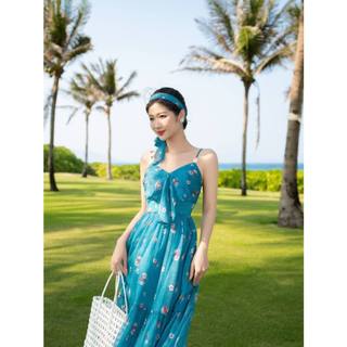 ĐẦM MAXI 2 DÂY DÁNG DÀI LD312