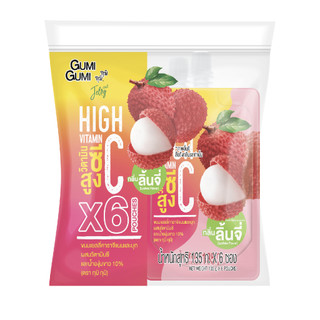 [MUA 6 GÓI TẶNG 1 CHAI MOGU DATE T8] Combo Túi Nước Thạch Vitamin Jelly GUMI GUMI Thái Lan (135g x 6 Túi)