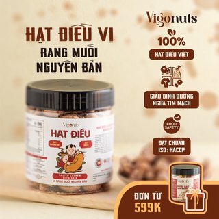Hạt điều nguyên vị VIGONUTS hỗ trợ người ăn kiêng và giảm cân giòn rụm 150 gram