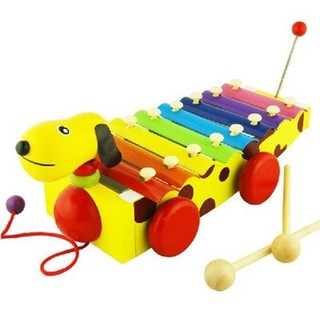 Đồ chơi gỗ S-Kids, Đàn Xylophone hình xe cún kéo