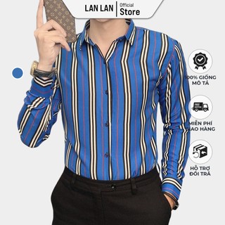 [ĐƯỢC XEM HÀNG] Áo sơ mi - Sơ mi nam kẻ lụa cao cấp - PHONG CÁCH THỜI TRANG CÔNG SỞ 2020