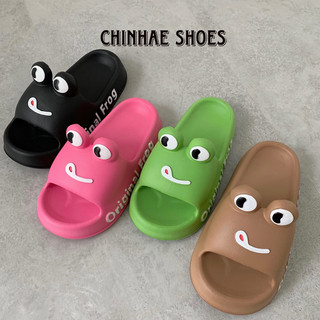 Dép lê quai ngang ếch xanh siêu nhẹ Eva tăng chiều cao chống thấm nước phong cách trẻ trung năng động dành cho nữ