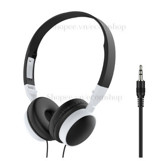 Tai nghe chụp tai Nova Music X nhỏ gọn nhẹ phong cách Nhật Bản (màu đen phối trắng cá tính) có thể xếp gọn