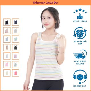 Áo sát nách nữ fitted, áo ba lỗ nhiều màu chất thun cotton thời trang cho chị em