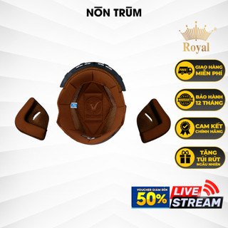 Lót nón bảo hiểm 3/4 Royal M139 gồm 1 lót và 2 ốp tai phiên bản mới