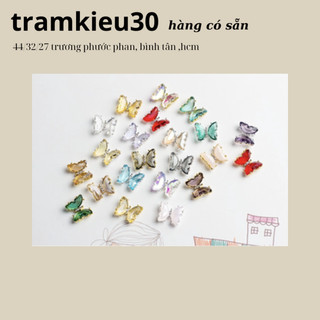 Đá Charm Bướm Trang Trí Móng Cao Cấp Siêu Đẹp Nhiều màu SĂC