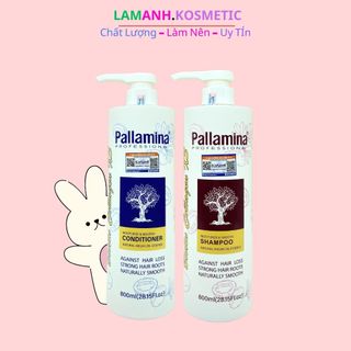 Dầu Gội PALLAMINA bản mẫu mới phục hồi tóc mềm mượt, ngăn rụng, ngăn gàu, ngăn dầu Size: 800ml
