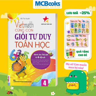 Sách Vietmath Cùng con giỏi tư duy toán học 4 MCBooks