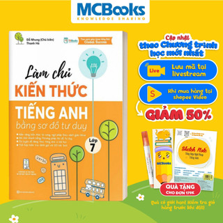 Sách - Làm chủ kiến thức tiếng Anh bằng sơ đồ tư duy lớp 7
