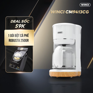 Máy Pha Cà Phê Nhỏ Giọt Winci CM9413, Dung Tích 1.5L, Bảo hành 2 năm.