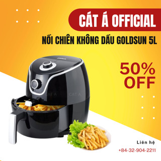 Nồi chiên không dầu Goldsun CQ1502- Dung tích 4,5 Lít, tốt cho sức khỏe [Bảo hành 12 tháng]