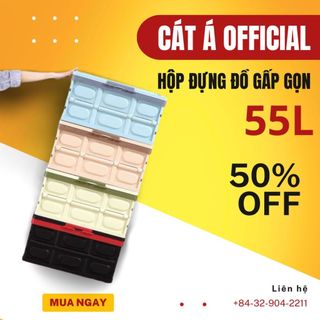 Thùng đựng đồ gấp gọn đa năng - Thùng nhựa đựng đồ cốp sau ô tô - Siêu tiện lợi, nhựa PP cao cấp