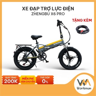 Xe đạp trợ lực điện zhengbu x6 pro - xe đạp điện công suất 500w - gấp gọn bỏ cốp ô tô