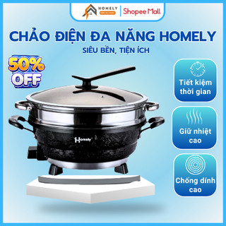 Chảo Điện Đa Zi Năng Homely HL - 846 ,Dung Tích 3,5l Có Vỉ Hấp Khuyến Mại Vỉ Homely Thail