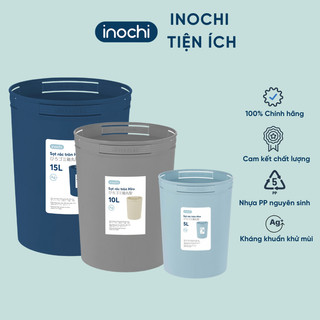 Sọt rác văn phòng nhựa cao cấp hiro 5l-10l-15l - chính hãng inochi