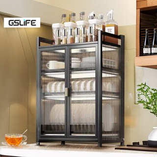 Gslife Kệ Bát Đĩa-Kệ Nhà Bếp Có Khay Hứng Nước, Có Thể Gập Lại, Không Cần Ốc Vít Để Cài Đặt