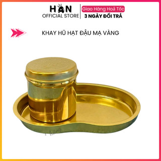  Combo Khay Hạt Đậu Hũ Inox Mạ Vàng Đựng Bông Dụng Cụ Y Tế - Phun Xăm - Spa 