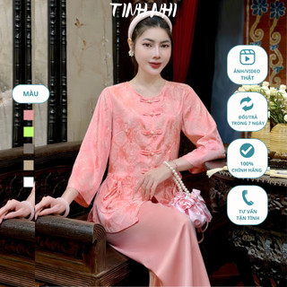 Đồ lam đi lễ chùa họa tiết túi tiền chữ thọ TINHNHI mềm mại sang trọng PP128
