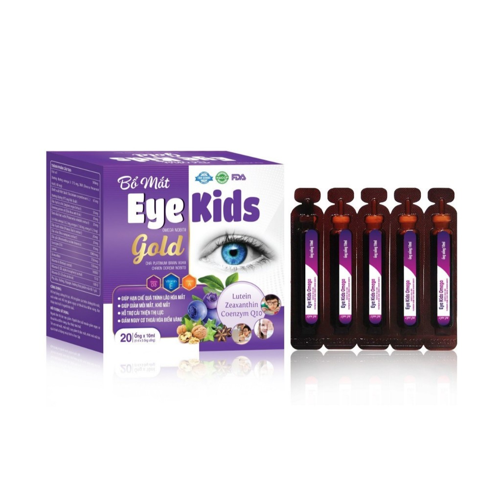 Bổ mắt Eye Kids Gold bổ sung Omega 369, Lutein giúp tăng thị lực, giảm khô mỏi mắt