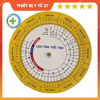 Vòng tính tuổi thai - Bảng tính tuổi thai - Xoay vòng tròn tính tuổi thai Chuẩn Y Tế