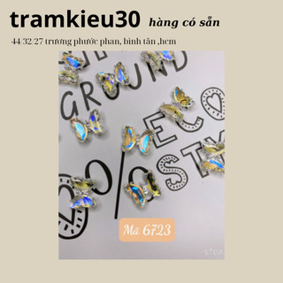 Đá Charm Bướm Cao Cấp Trang Trí Móng Ánh 7 Màu Siêu Sáng Đẹp