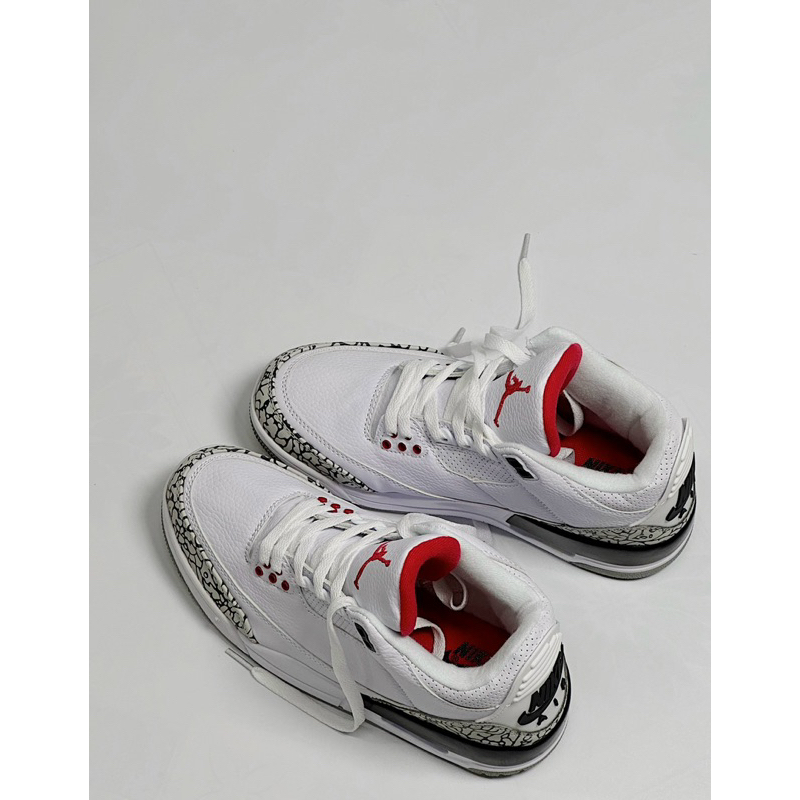 Giày sneaker Jo.rdan 3 trắng đốm