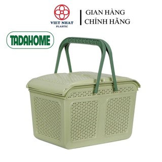 Giỏ nắp đi sinh, đựng quần áo em bé tiện dụng, giỏ nắp mây hokori 2604 2606 việt nhật - tadahome