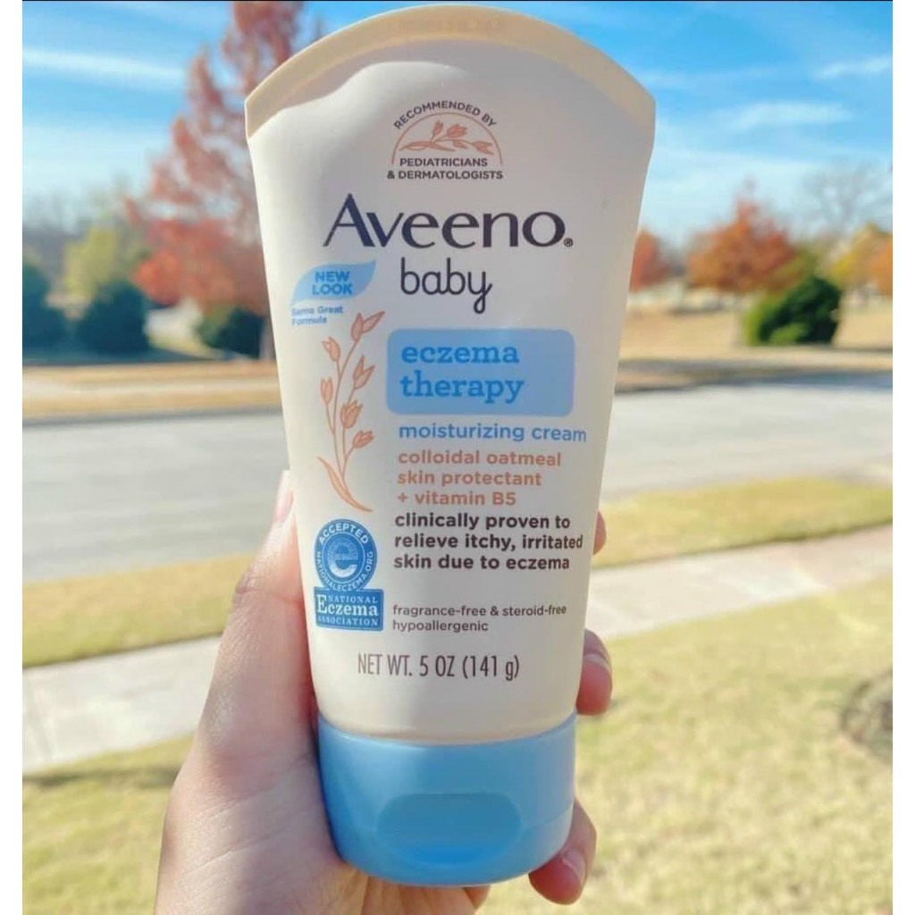 Kem Chàm Da Aveeno Baby Eczema Moisturizing Cream 141gr