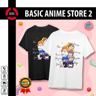 Áo hero team kèm chữ ký hero team màu đen, thoáng mát, thời trang hero team unisex cho bé | basic anime store 2