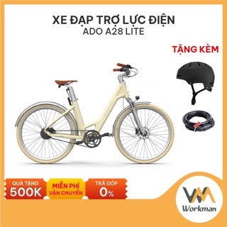 Xe đạp trợ lực điện ado a28 lite - phiên bản lite - cảm biến trợ lực tốc độ - truyền động bằng đai carbon