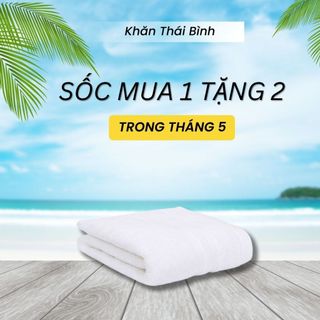 Khăn Gội Đầu Khách Sạn xuất Hàn THAI BINH TOWEL 40x100cm 100% Cotton Mềm Mại Siêu Thấm Hút Không Xù Bông