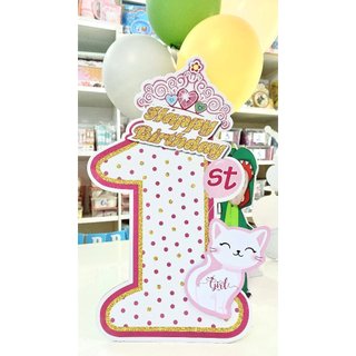Cây welcome nhiều chủ đề cây số 1 tuổi trang trí bàn sinh nhật thôi nôi bé trai bé gái