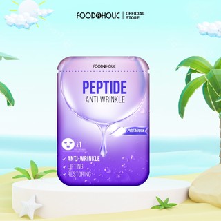 Mặt Nạ Peptide Trẻ Hóa, Lấp Đầy Vết Nhăn Foodaholic Peptide Anti Wrinkle Mask 23ml