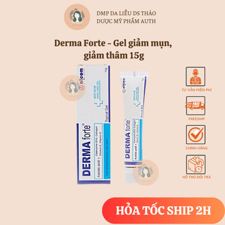Gel hỗ trợ giảm mụn, giảm thâm derma forte gel 15g