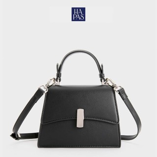 Túi xách nữ cầm tay ayona da mịn sz 19 black hapas - txt19374