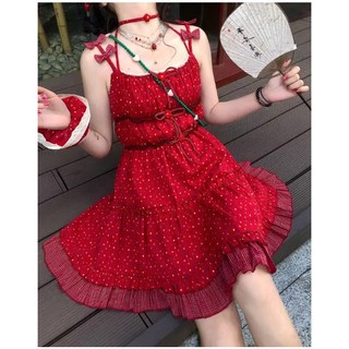 [Vui lòng nhắn tin shop trước khi đặt đơn] ĐẦM 2 DÂY DỄ THƯƠNG 5593