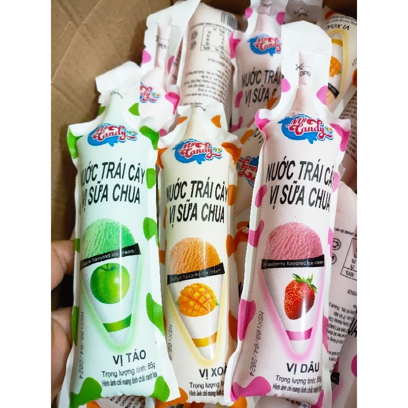 com bo 5 gói Nước trái cây vị sữa chua nhiều vị