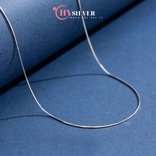 Dây chuyền bạc nữ CHY SILVER mì thuôn mảnh nhỏ bạc thật