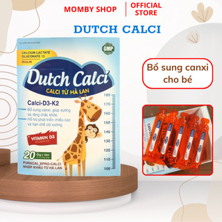 Canxi cho bé Dutch Calci, bổ sung Vitamin D3 và K2 hỗ trợ phát triển chiều cao cho bé ngừa còi xương