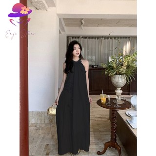 Váy yếm đũi tơ đính hoa