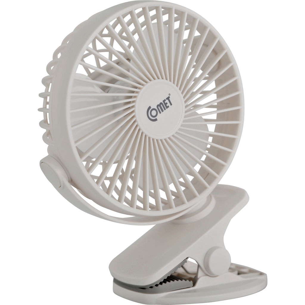 Quạt Sạc Tích Điện Mini Kẹp Bàn Comet CRF0705 5W, Xoay 360 Độ, Kẹp Xe, Kẹp Ghế, Để Bàn