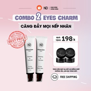  COMBO 2 Tuýp Kem Giảm Quầng Thâm Eyes Charm 15ml Tặng Kèm 2 Mặt Nạ Mắt BIOAQUA
